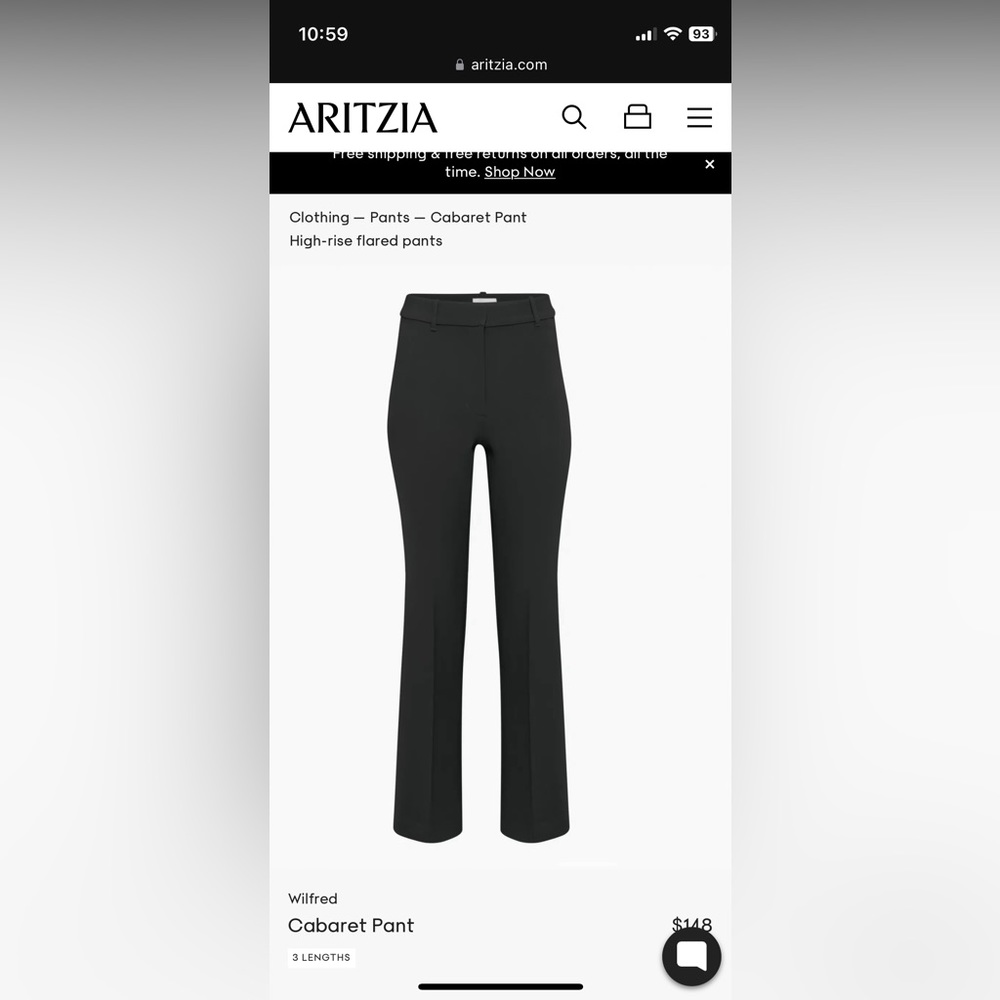 Aritzia Wilfred cabaret pant